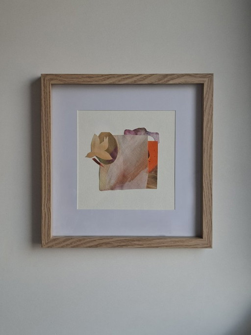Framed Artwork ''Free Bird 1'' - Collage of Abstract Paintings