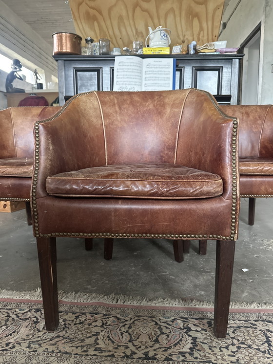 Timothy Oulton Dining Stoelen – Eetkamerstoelen, Leather, Metal (photo 8 of 8)
