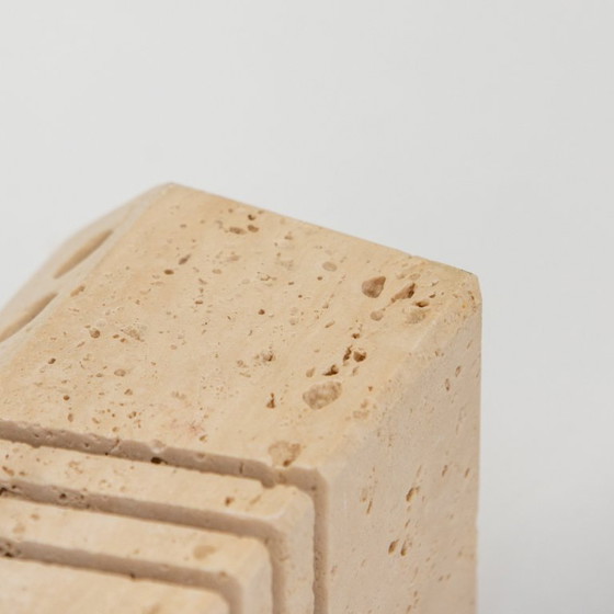 Image 1 of Travertine Desk Organizer Fratelli Mannelli 70's