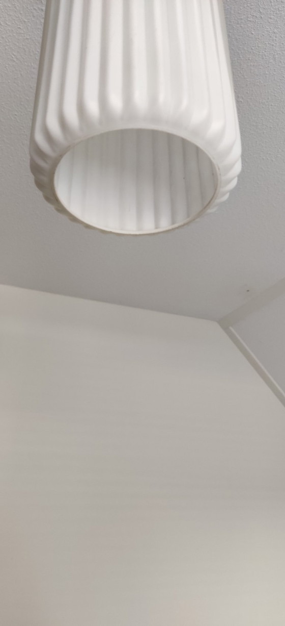 Image 1 of Philips Pendelleuchte Designer Louis Kalff Philips weiß Niederlande '60