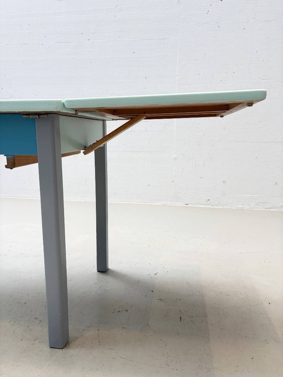 Vintage Kitchen Table Set with two Stools, 1960s – Dining tables, Wood (photo 10 of 20)