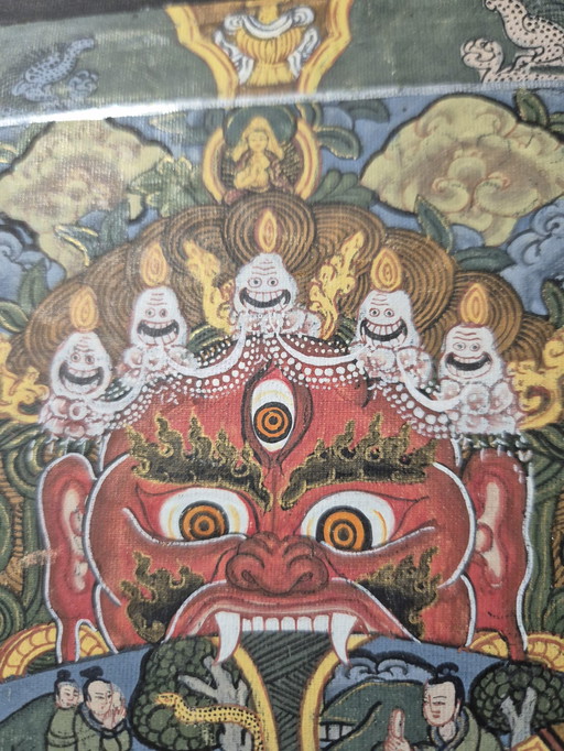 Original Tibetan Thangka - Hand-painted (20th century)