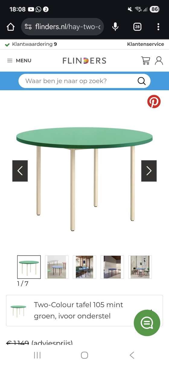 Image 1 of HAY Two-Colour Round
table