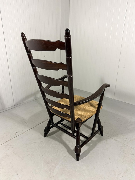 Image 1 of Rustikaler, brutalistischer Hochleiterstuhl aus den 1960er Jahren