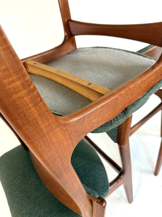 Image 1 of Set van 4 vintage Deense eetkamerstoelen, Thorsø Møbelfabrik ‘70