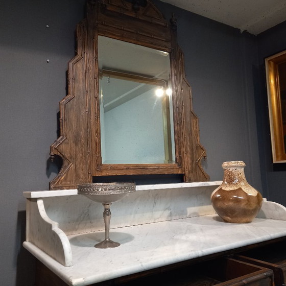 Image 1 of Antiek Frans Faux Bamboo dressoir