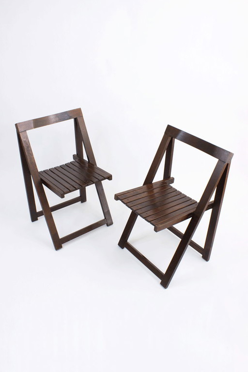 2 sillas plegables Alberto Bazzani de Aldo Jacober