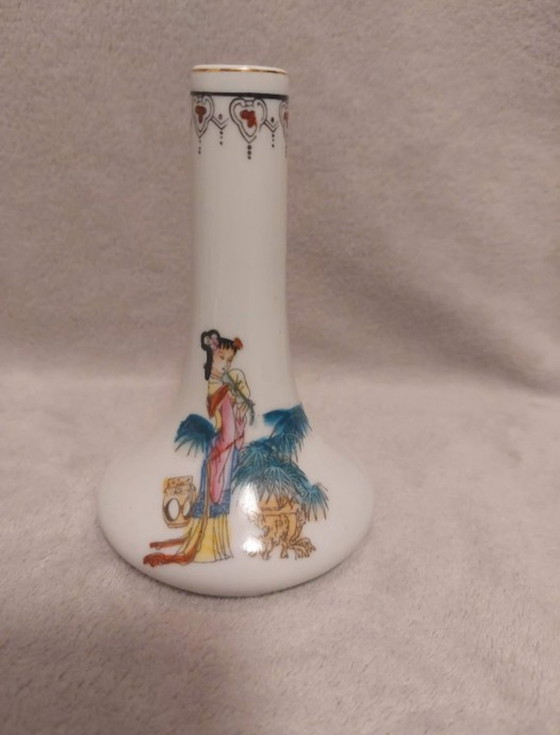 Image 1 of 12 candlesticks or small vases China plus 1 free