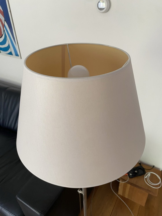 Vloerlamp, Vloerlampen, Aluminium, Katoen, Crème (foto 3 van 6)