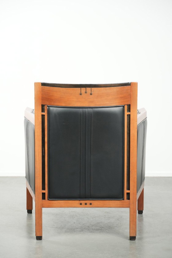 Image 1 of Schwarzer Art-déco-Ledersessel von Schuitema aus der Decoforma-Serie in gutem Zustand