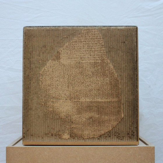 Image 1 of Achille ATTARD - Laser engraving on honeycomb cardboard