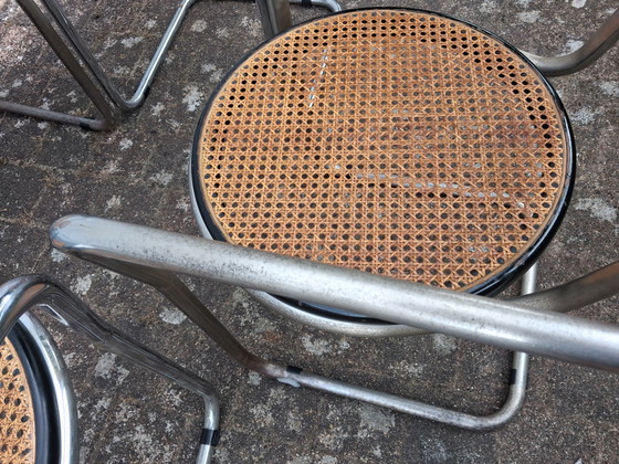 Image 1 of 4 Italian design sled chairs