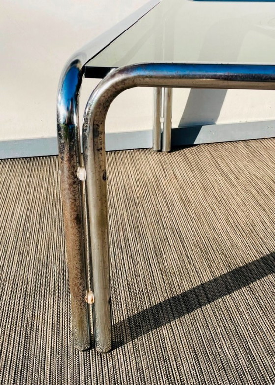 Image 1 of Pair of chrome coffee tables # Vintage 70s # Living Room Tables