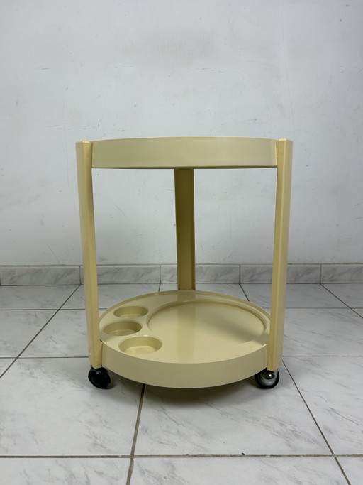 Tavolino/carrello vintage in stile era spaziale