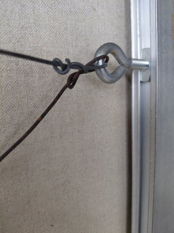 Image 1 of Simon Woudwijk 'Construction III' oil acrylic on canvas, unique! 