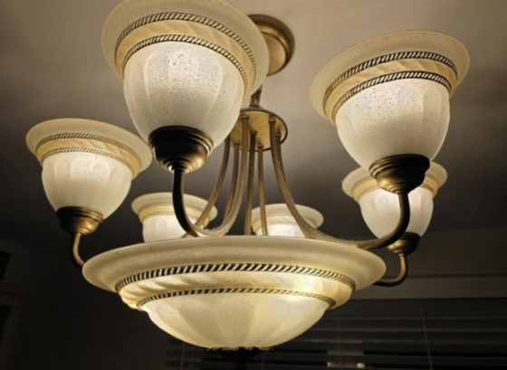 Image 1 of Lámpara de araña clásica de cinco luces