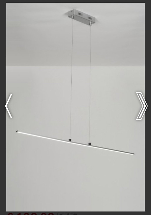 Lampada a sospensione LED stretta – hanglampen, Metal, Plastic