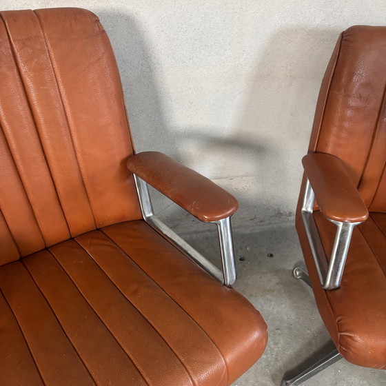 Image 1 of Juego de 2 sillones de salón Osvaldo Borsani para Tecno, Italia, década de 1970.
