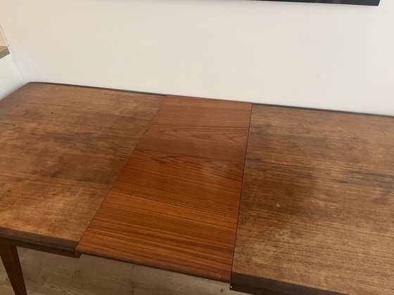 Image 1 of Uitschuifbare Vintage Eettafel van Louis van Teeffelen voor Wébé