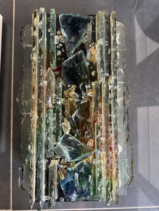 Raak wandlamp glas