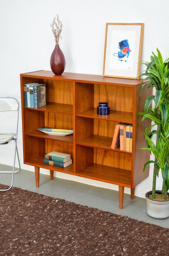Image 1 of Vintage teak bookshelf, Denmark, retro Hundevad midcentury design
