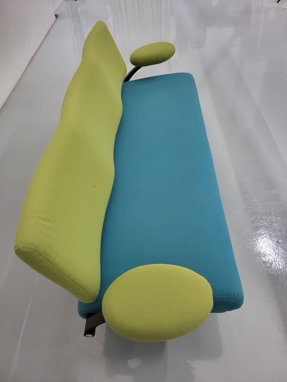 Image 1 of Artifort Orbitbank C341/3, grün/blau