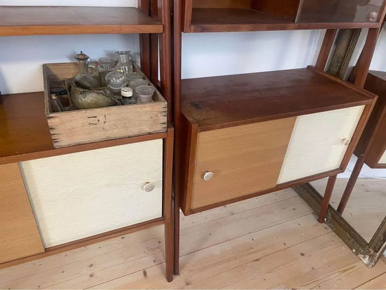 Ungarisches Wandregalsystem aus der Mitte des Jahrhunderts, 1960 – Holz, Mid Century Modern (photo 5 of 7)