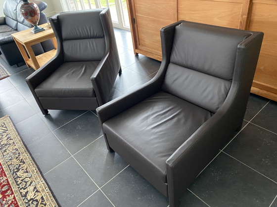 Image 1 of 2 x Lederen zetel FELD