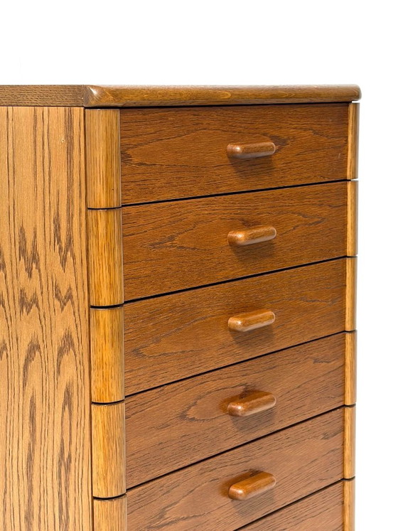 IRO-Möbel Rondo Ladekast, Rustiek Eiken, Vintage, Ladekasten, Hout, Bruin (foto 14 van 15)