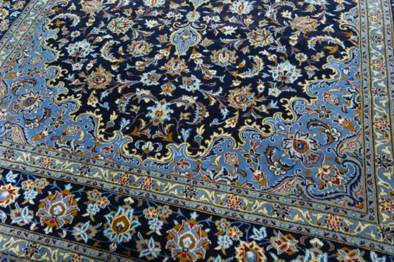 Image 1 of Handgeknoopt Kashan kurk Perzisch tapijt - 390 x 290 cm