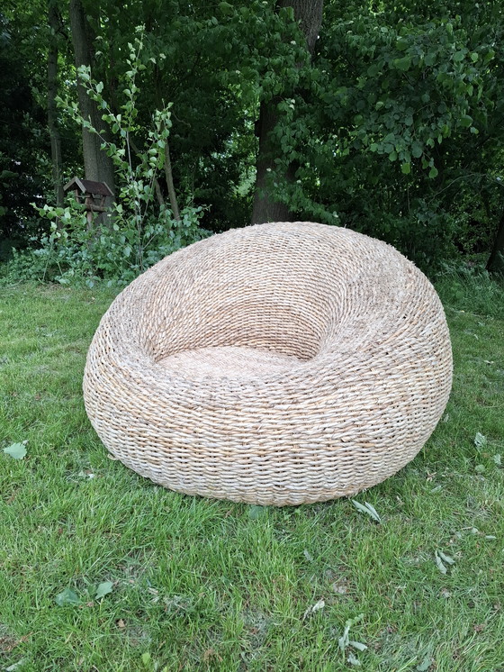 Image 1 of Wovem wicket bird nest chair Isamu Kenmochi style