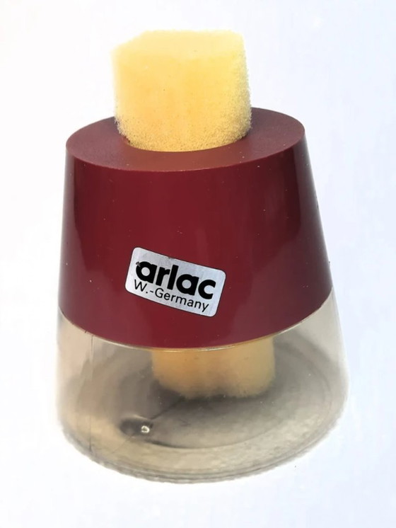 Image 1 of (W004) Set per l'elaborazione della posta da ufficio ARLAC vintage - Design retrò rosso bordeaux degli anni '70/'80