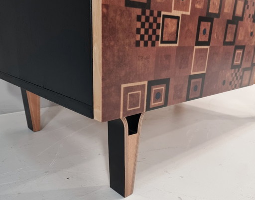 Armadio vintage in frassino, anni '70