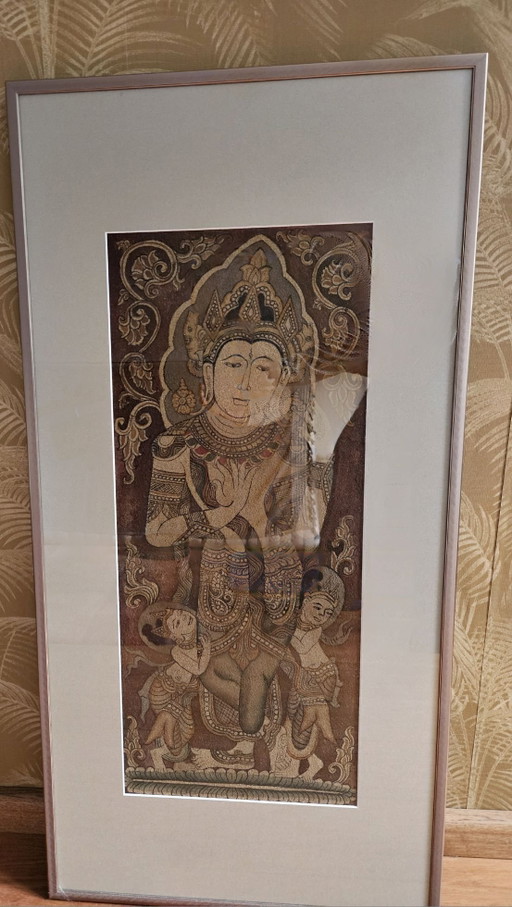 Pintura de arena, Arte de templo Birmania