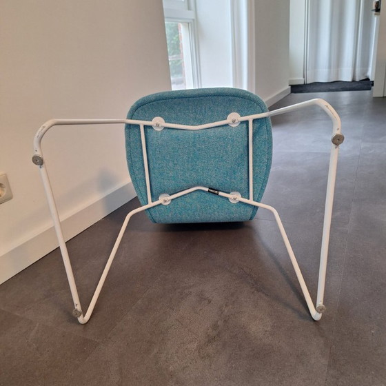 Image 1 of 8x sillas cappelinni tate tela azul/blanco mixto