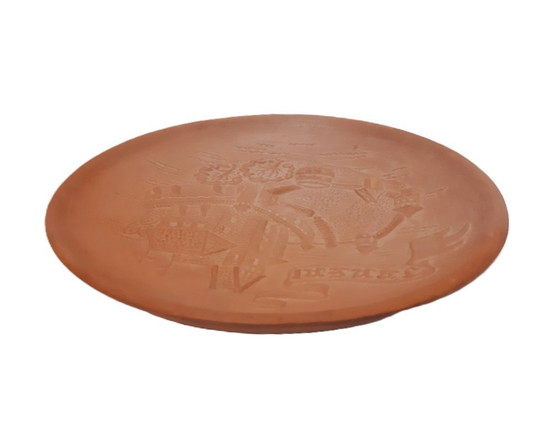 Image 1 of Piatto decorativo in terracotta d'epoca