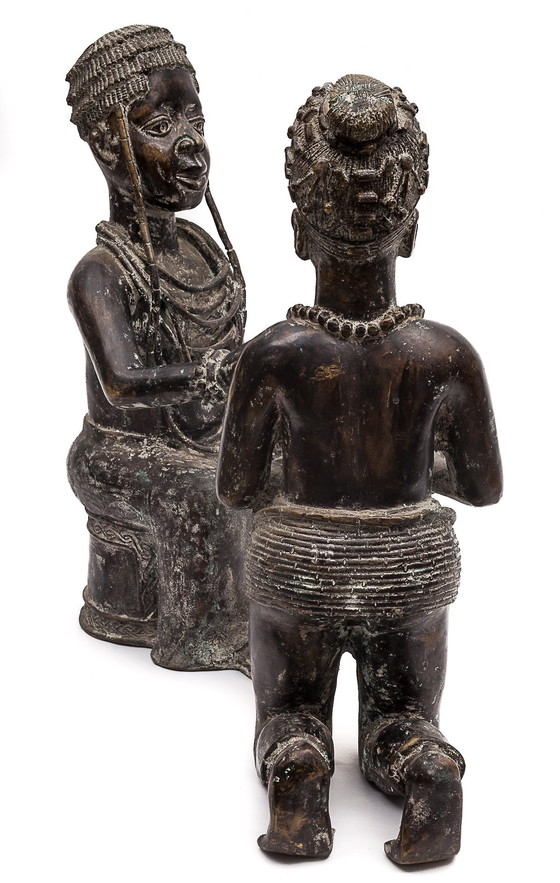 Image 1 of Bronze "L'Offrande De Cauris", Benin, 1950