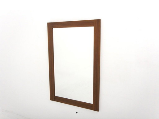 Scandinavische walnoot Spiegel, Zweden, 1960, 111cm x 75cm