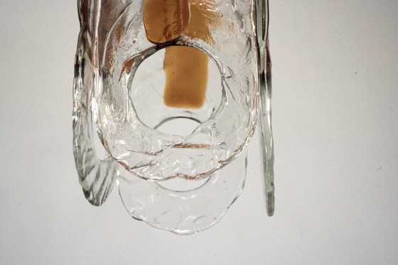 Image 1 of Italian Vintage Murano glass chandelier by Mazzega, model Occhio. Italy 1970s