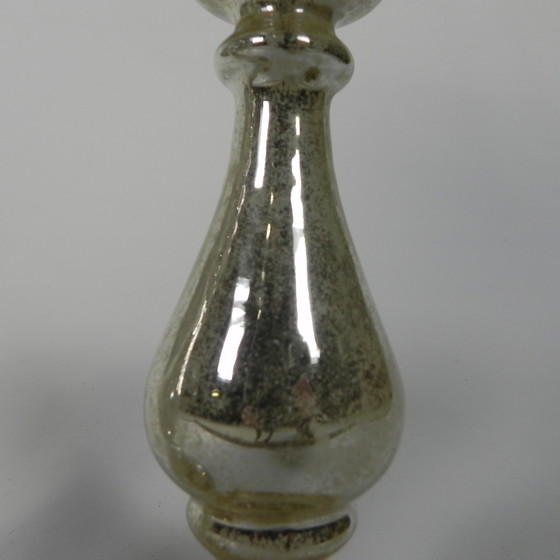 Image 1 of Set Of 2 Quicksilver Candlesticks, circa 1900 (Armorial Silver)