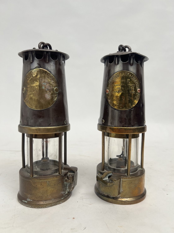 Image 1 of Antique miner's lamp set
