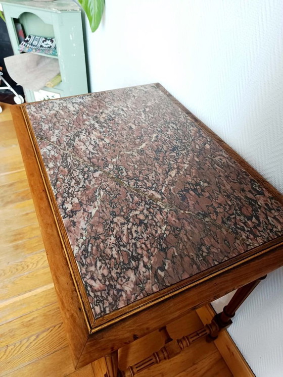 Image 1 of Mesa de centro de mármol estilo Luis XVI