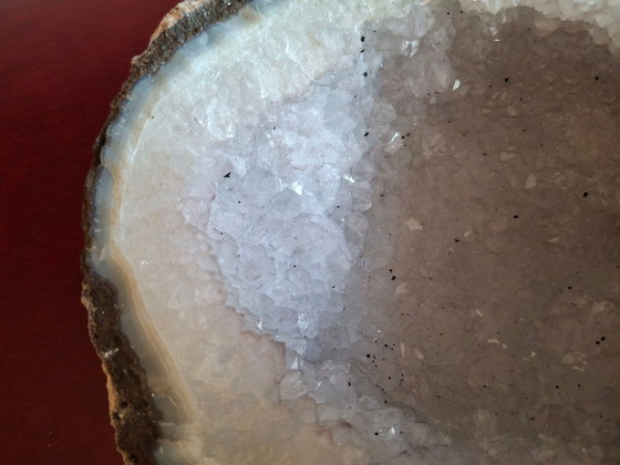 Image 1 of Rara e magnifica geode di agata e quarzo Coconut Las Choyas Messico