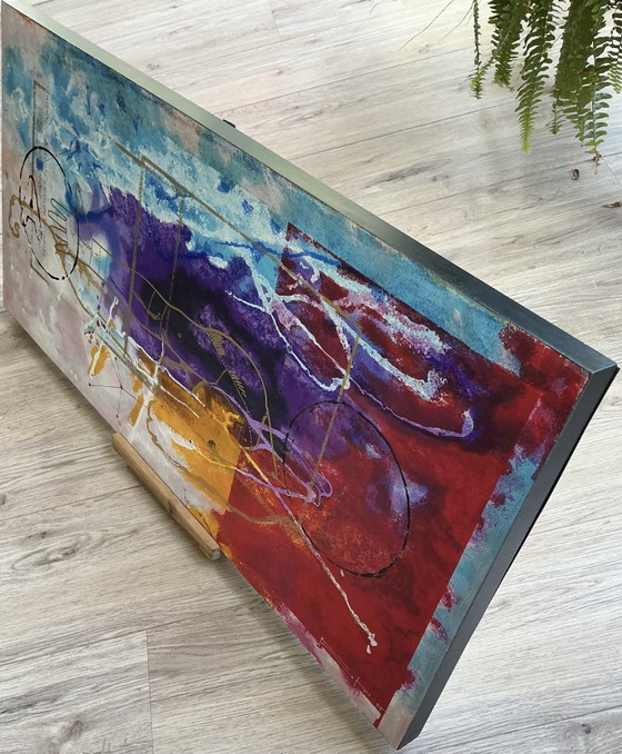 Image 1 of Piotr Konkel - tríptico ‘Abrazo’ - serigrafías sobre tabla