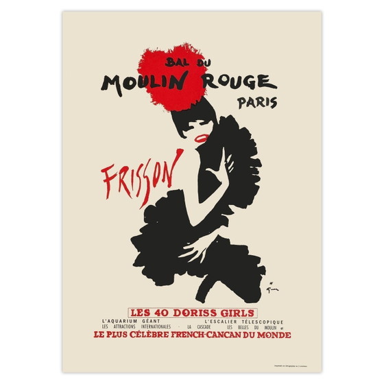 Image 1 of René GRUAU Moulin Rouge – Thrill – The 40 Doriss Girls Poster 2009