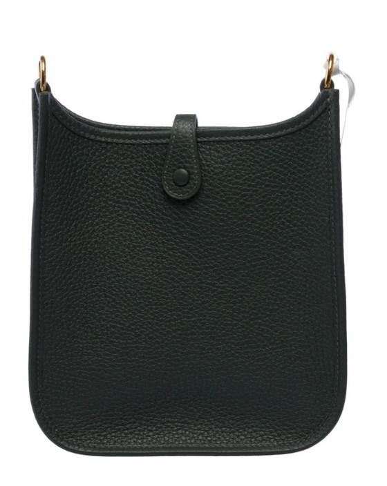 Image 1 of Borsa HERMES Mini Evelyne in cuoio verde - 103300
