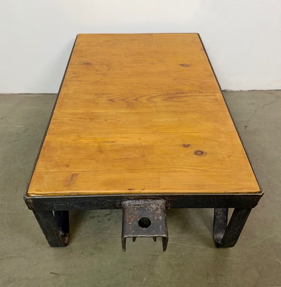 Carrello Tavolino da Caffè Industriale Nero, Anni '60 – Tavolini da caffè, Ferro (photo 12 of 16)