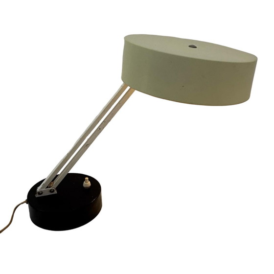 Image 1 of Hala Zeist - H. Th. Busquet - Table / Desk Lamp - Model 146 - Bauhaus - 1950's - Dutch Design - Black and Yellow - Adjustable