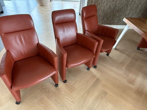 Leolux dining chairs 6 pieces