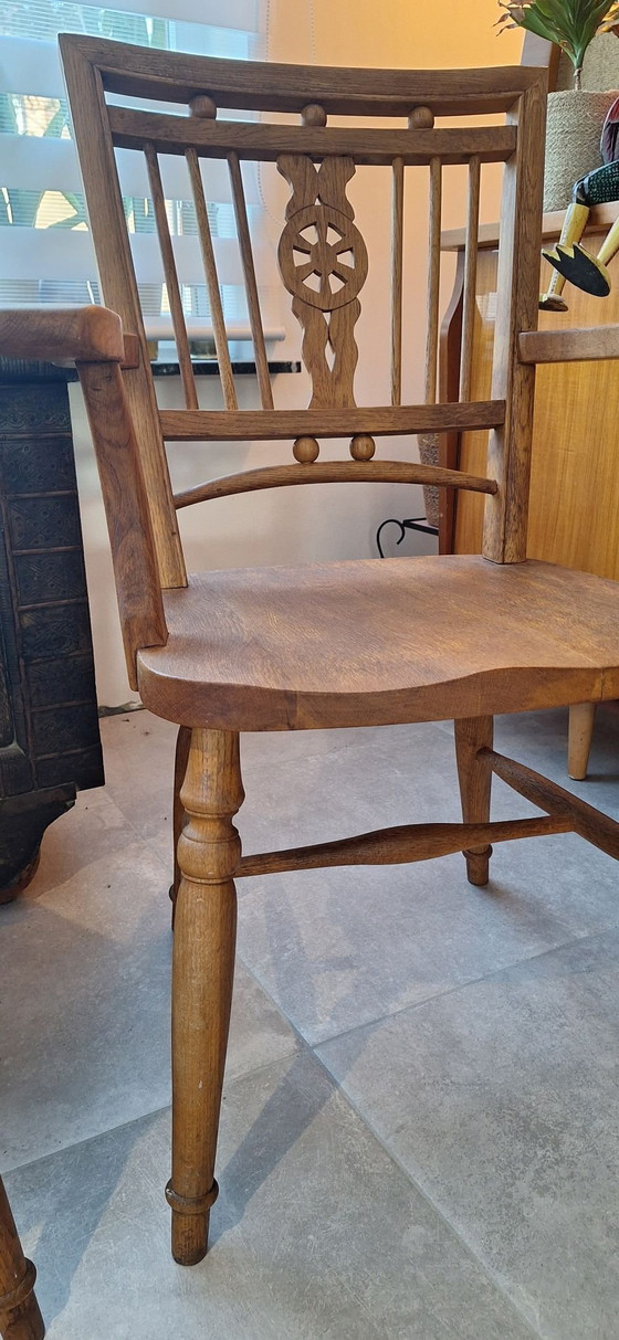 Set di poltrone vintage Mendlesham (Windsor), Sedie da pranzo, Legno, Marrone (foto 5 di 13)